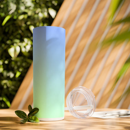 Faded Color Tumbler with Straw, 20oz