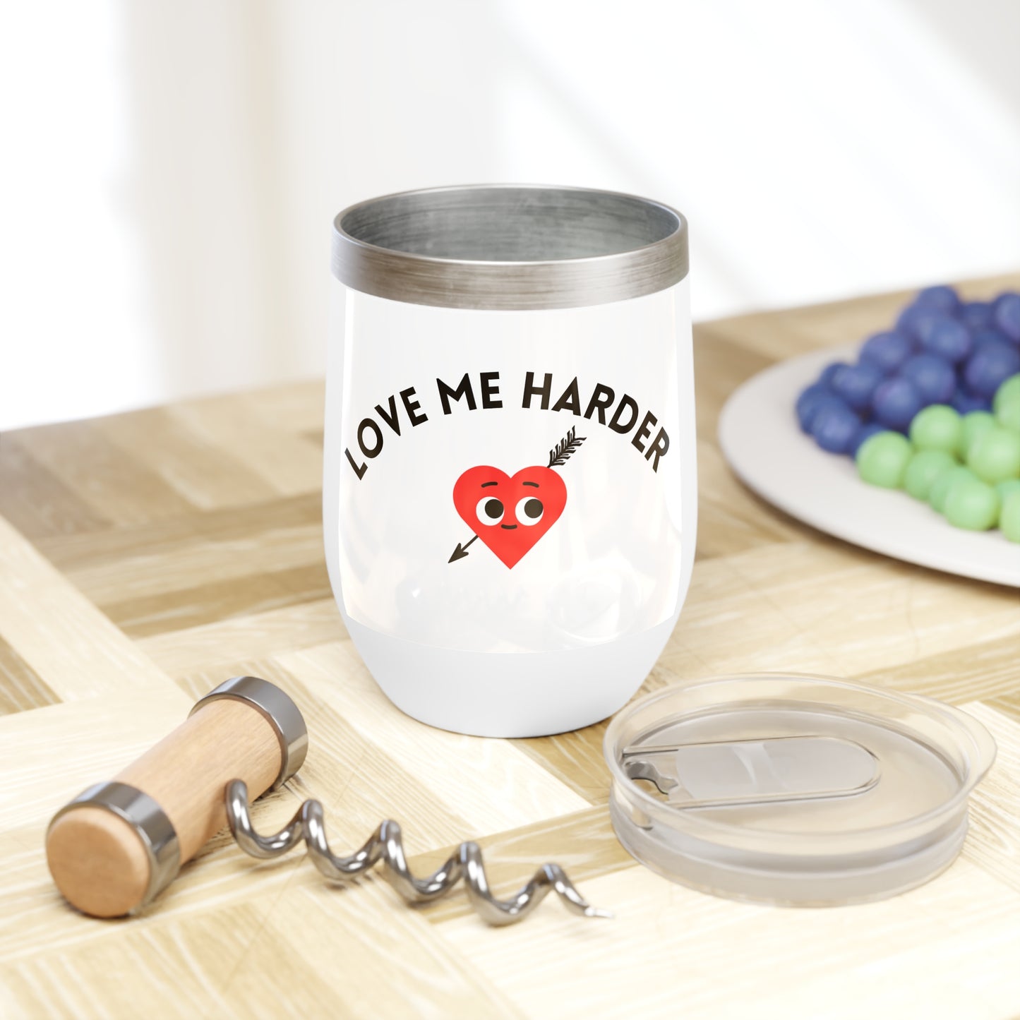 Love Me Harder Wine Tumbler