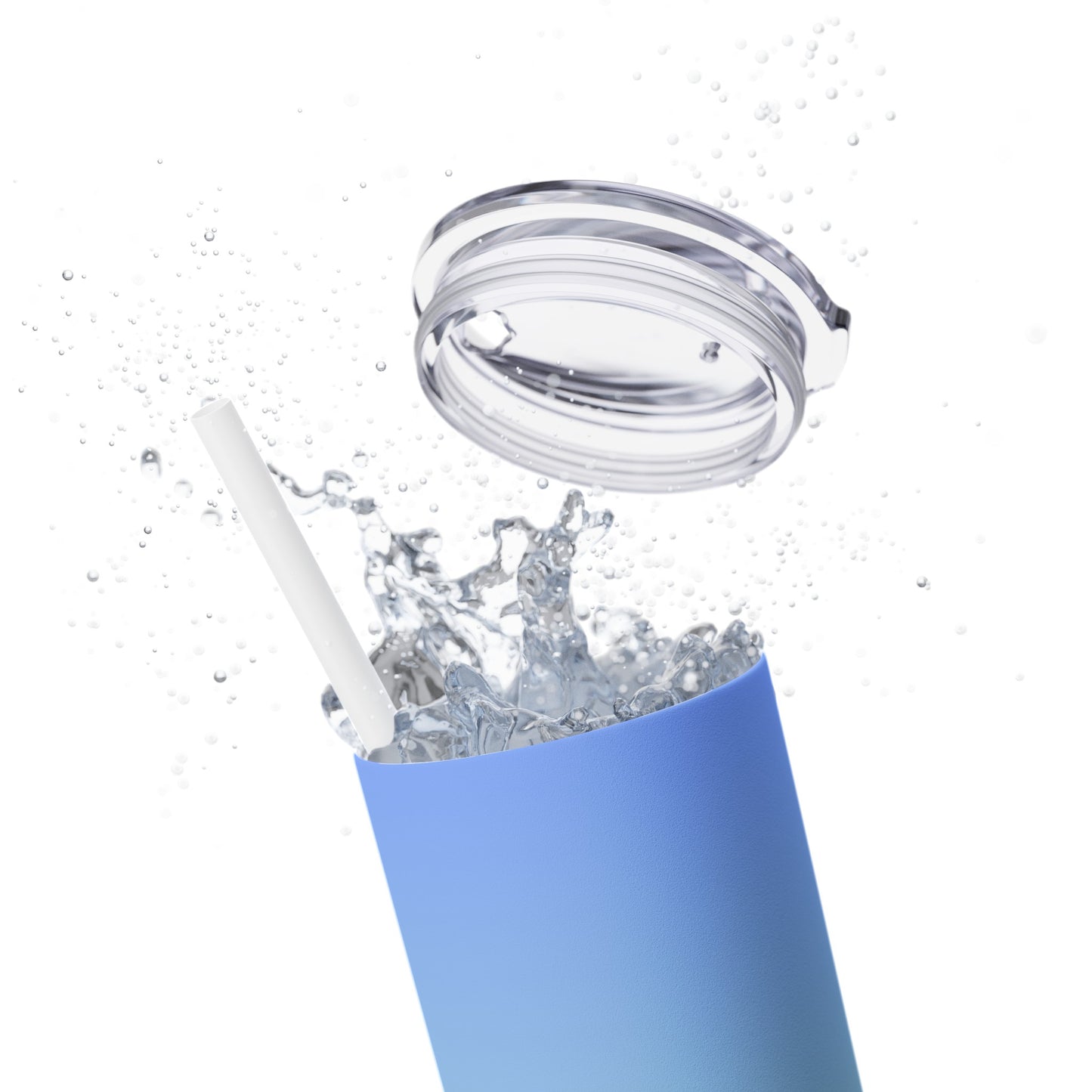 Faded Color Tumbler with Straw, 20oz
